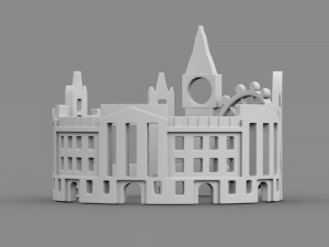 cityscape design ring london 3Dモデル