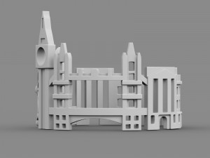 cityscape design ring london 3Dモデル