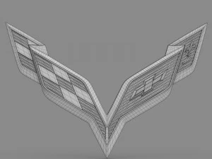 corvette logo 3D Model