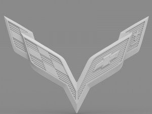 corvette logo 3D मॉडल