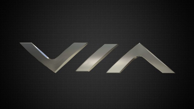 via motors logo Modelo 3D .c4d .max .obj .3ds .fbx .stl .blend 