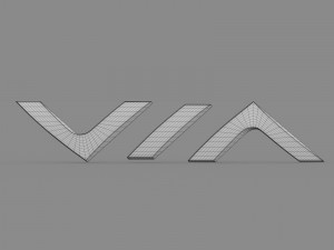 via motors logo Modelo 3D