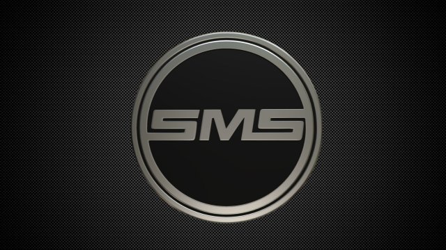 sms logo 3D Модель .c4d .max .obj .3ds .fbx .stl .blend 