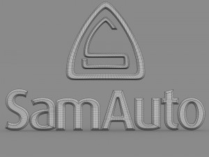 sam auto logo Modello 3D