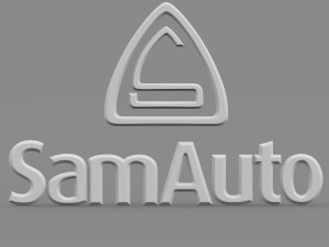 sam auto logo Modello 3D