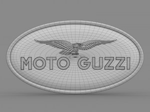 moto guzzi logo 2 Modèle 3D