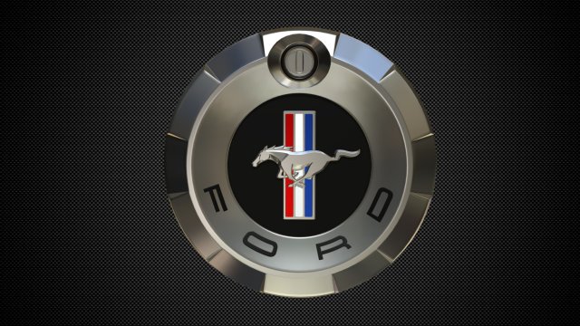 horse logo 5 3D Model .c4d .max .obj .3ds .fbx .stl .blend 
