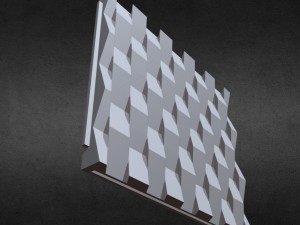 3d wall panel 2 Modelo 3D