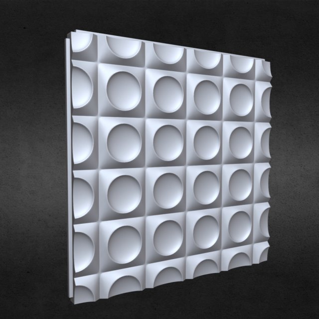 3d wall panel 3 3D 모델 .c4d .max .obj .3ds .fbx .stl .blend 