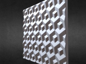 3d wall panel 4 3D Model