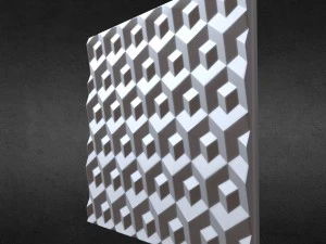 painel de parede 3d 4 Modelo 3D