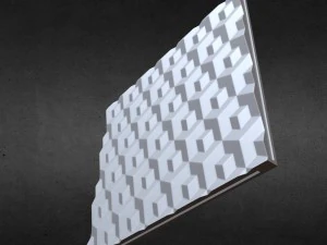 painel de parede 3d 4 Modelo 3D