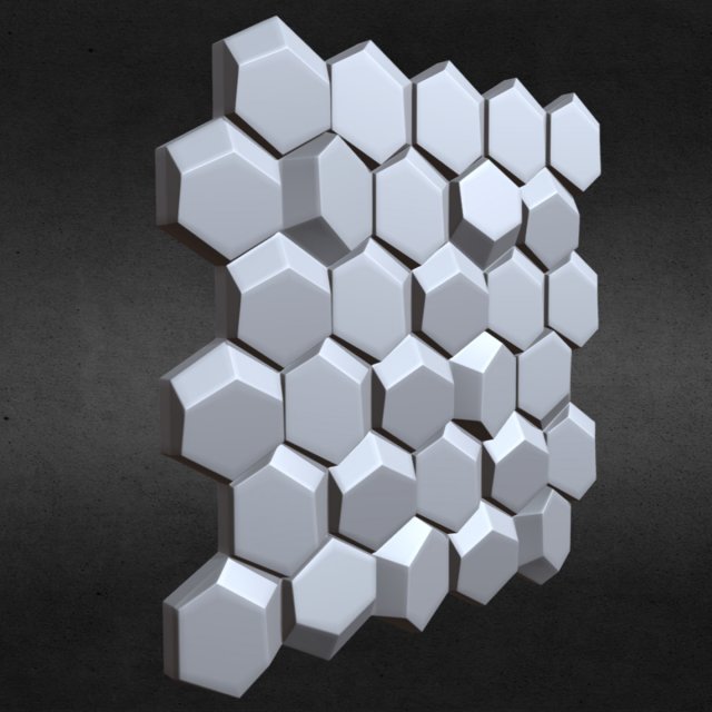 3d wall panel 6 3D Модель .c4d .max .obj .3ds .fbx .stl .blend 