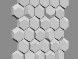 3d wall panel 6 3D Model