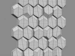 3d wall panel 6 3D Model