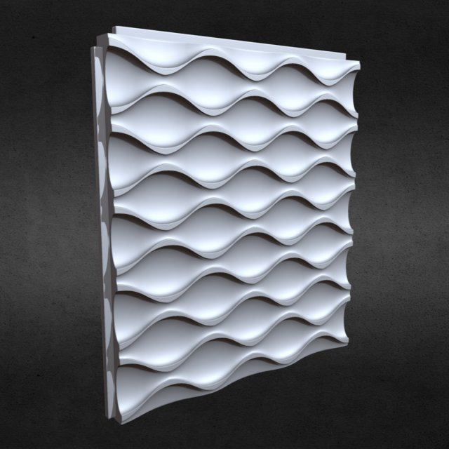 3d wall panel 9 Modelo 3D .c4d .max .obj .3ds .fbx .stl .blend 