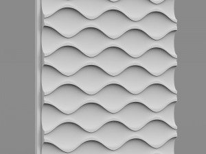 3d wall panel 9 Modelo 3D