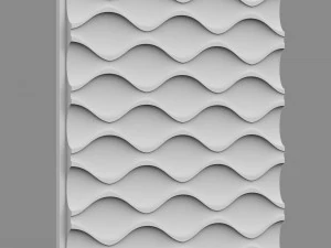 3d wall panel 9 3D Model