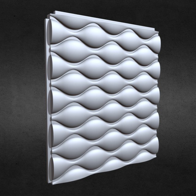 3d wall panel 10 3D Модель .c4d .max .obj .3ds .fbx .stl .blend 