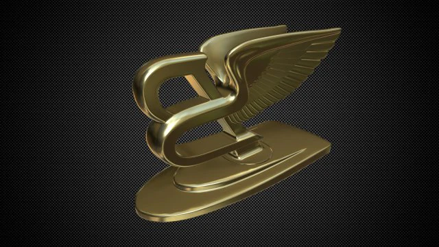 bentley hood ornament 3D Model .c4d .max .obj .3ds .fbx .stl .blend 