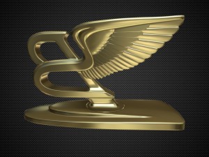 bentley hood ornament Modelo 3D