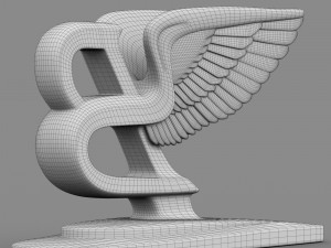 bentley hood ornament Modelo 3D
