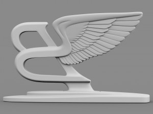 bentley hood ornament Modelo 3D