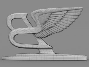 bentley hood ornament Modelo 3D