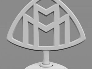 maybach hood ornament Model 3D