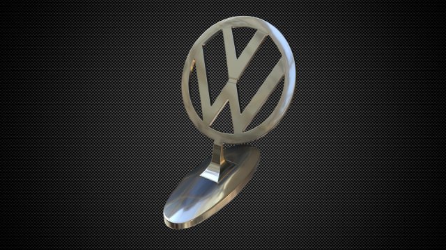 volkswagen hood ornament 3D Model .c4d .max .obj .3ds .fbx .stl .blend 