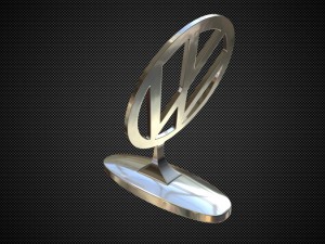 volkswagen hood ornament 3D Model