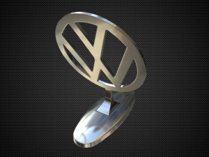 volkswagen hood ornament 3D Model