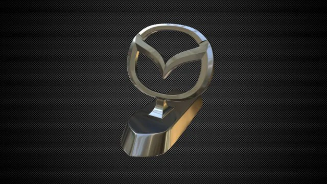 mazda hood ornament 3D Model .c4d .max .obj .3ds .fbx .stl .blend 