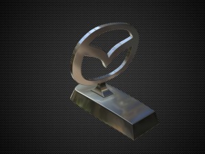 mazda hood ornament Modelo 3D