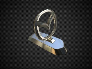 mazda hood ornament Modelo 3D