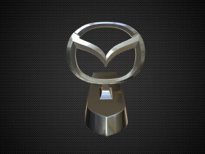 mazda hood ornament Modelo 3D
