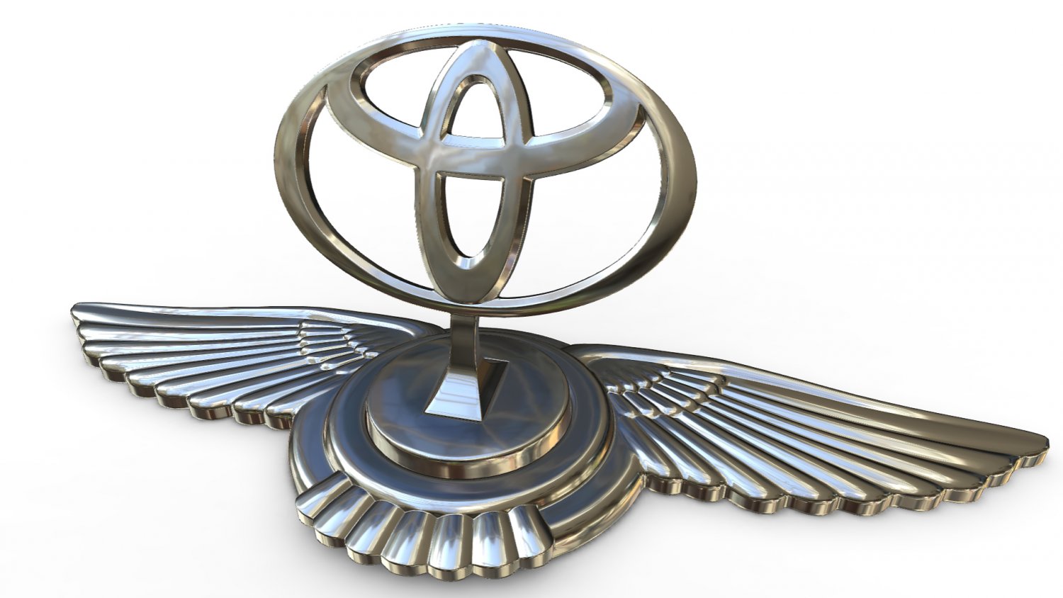 toyota hood ornament 3D Model in Parts of auto 3DExport