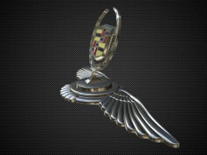 cadillac hood ornament 3D Model