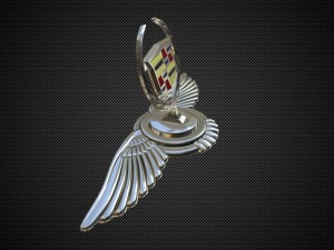 cadillac hood ornament Modelo 3D
