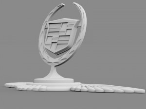 cadillac hood ornament Modelo 3D