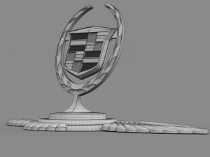 cadillac hood ornament Modelo 3D