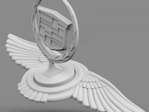 cadillac hood ornament Modelo 3D