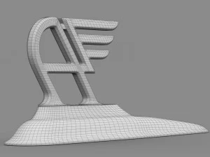 austin hood ornament 3D Model