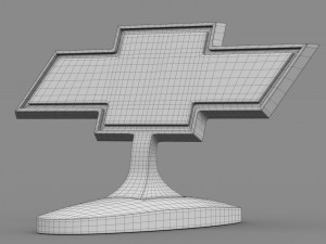 chevrolet hood ornament 3D Model