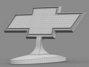 chevrolet hood ornament 3D Model