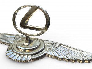 lexus hood ornament Modello 3D