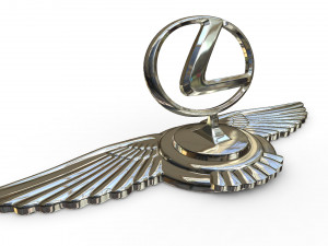 lexus hood ornament 3D Modell