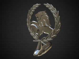 holden hood ornament Modello 3D
