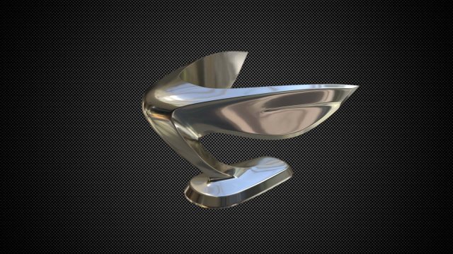 hyundai equus hood ornament 3D Модель .c4d .max .obj .3ds .fbx .stl .blend 