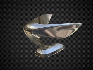hyundai equus hood ornament Modello 3D